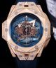 Replica Hublot Big Bang Sang Bleu II Watch Diamond Rose Gold Skeleton Dial (4)_th.jpg
